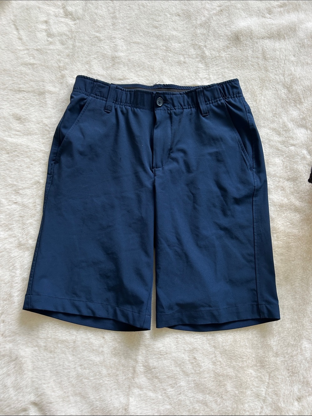Under Armour Men's Navy Athletic Flat-Front Shorts